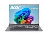 Acer Aspire 16 AI Copilot+ PC | 16" WUXGA 120Hz Multi-Touch Display | Snapdragon X | NPU: 45 Tops - GPU: Up to 1.7 TFLOPs | 16GB LPDDR5X | 512GB PCIe Gen 4 SSD | Wi-Fi 7 | A16-11MT-X669