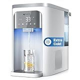 NOVETE Reverse Osmosis Water Filter Countertop, UV Cold Water Down to 32℉, NSF/ANSI 42/58 Certified, 4:1 Pure to Drain, No Installation Needed, 8-Stage RO Water Filtration System, CRF0A-QS, White
