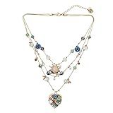 Betsey Johnson Woven Heart Layered Necklace