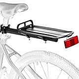 YONTUO BCR10:Rear Bike Rack,Bike Cargo Rack,Aluminum Alloy,Large Size Reflective,Retractable,Universal