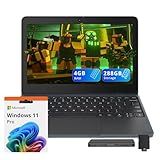 Lenovo 100w Gen 4 11.6" HD Laptop, Intel Processor N100, 4GB LPDDR5, 288GB Storage (128GB SSD + 160GB Docking Station Set), Intel UHD Graphics, HD 720p Camera, Wi-Fi 6, Windows 11 Pro, Gray
