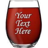 My Personal Memories, Personalized 15oz Stemless Wine Glass - Engraved With Your Custom Text
