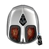 Jokupey Foot Massager with Heat,Deep Shiatsu for Plantar Fasciitis（Silver）
