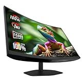 Sceptre New Curved 27-inch Gaming Monitor 1500R 100Hz HDMI X2 DisplayPort 1ms 100% sRGB, Build-in Speakers Machine Black 2026 (C275W-FW100T)