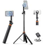 EUCOS 62" Magnetic Phone Tripod for iPhone, Selfie Stick Tripod with Remote