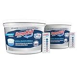 DampRid Hi-Capacity Moisture Absorber Bucket, Fragrance Free, 2 lb. 15.5 oz. & Moisture Detection Strip (2 Pack), Attracts & Traps Excess Moisture