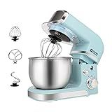 Kitchen in the box Stand Mixer,3.2Qt Small Electric Food Mixer,6 Speeds Portable Lightweight Kitchen Mixer for Daily Use with Egg Whisk,Dough Hook,Flat Beater