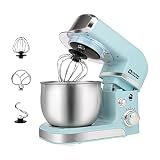 Kitchen in the box Stand Mixer,3.2Qt Small Electric Food Mixer,6 Speeds Portable Lightweight Kitchen Mixer for Daily Use with Egg Whisk,Dough Hook,Flat Beater