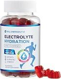 Electrolyte Hydration Gummies - Daily Liquid Replenisher Gummy - Electrolyte Multiplier with Minerals, Potassium & Real Salt - Vegan, Non-GMO - Raspberry Flavor Hydration Electrolytes - 60 Gummies