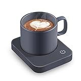 VOBAGA Coffee Mug Warmer for Desk with Auto Shut Off & 3-Temp Settings, Coffee Cup Warmer with Smart Safety Alert Home Office Accessory, Perfect for Coffee, Tea, Milk (No Mug)