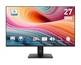 MSI PRO MP275 E2 27-inch IPS 1920 x 1080 (FHD) Gaming Office Monitor, 120Hz, Free-Synch, HDMI, DisplayPort, VGA Port, VESA Mountable, Tilt, Speaker, 4-Side Slim Bezel 1ms, Black
