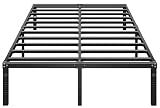 HLIPHA Metal Platform Bed Frame 14 Inch Tall,No Box Spring Needed,Full Size Bed with Heavy Duty Strong Support Slats,Easy to Assemble,Black