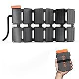 FlexSolar 36W Ultra-Portable Solar Panel Charger with Quick Charge, USB-A & USB-C & DC Ports, Ultra-Lightweight for Outdoor Emergency Power, Backpacking, Hiking, and Camping