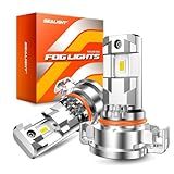 SEALIGHT 2504/5202 LED Fog Light Bulbs, 17000LM 800% Upgrade 5201 5202 PS24W, PSX24W 2504 LED Fog Lights 6500K, Long-Lasting Fog Lights, Clearance Light Marker Ligh, 1:1 Size Compact Design
