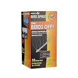 Bird-X Steel Spikes for Pigeons Sparrows Starlings 10-Foot Range 6-Inch
