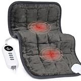 Heating Pad,Weighted Heating Pad with Massaging, 3 Heat,6 Massage, Electric Heating Pad for Back Pain Relief, 2H Auto Off,12"x 24"