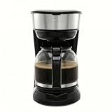 OVENTE 12-Cup Drip Coffee Maker with Easy On/Off Switch, Black CM412B
