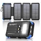 Solar Power Bank 20000mAh with 4 Panels