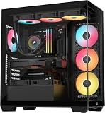 CORSAIR 3500X RS ARGB Panoramic Mid-Tower PC Case – Black