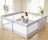Fodoss Baby Playpen, 47×47in Playpen for Babies and Toddlers with Door