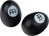 Meinl Egg Shaker Pair - NOT MADE IN CHINA - Black, Plastic, 2-YEAR WARRANTY (ES2-BK)