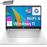 HP 14" Laptop, 1 Year Office 365&AI-Copilot, Intel Processor N150(up to 3.6 GHz), 4G RAM, 256GB Storage (128GB UFS + 128GB Docking Station Set), Long Battery Life, WiFi 6, Windows 11 S, Silver