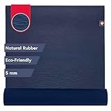 Manduka eKO Yoga Mat 79" - 5mm | Natural Rubber | Eco-Friendly | Soft Textured Surface | Natural Next-to-Skin Feel | 79 x 26 inches | Midnight