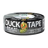 Duck Brand Max Strength Duct Tape - 1 Roll - Heavy Duty Hold - 1.88 Inch x 45 Yards - Silver (240201)
