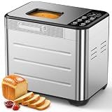 OLIXIS Bread Maker, 21-IN-1 Bread Machine, 2LB Automatic Stainless Steel