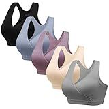 HBselect Nursing Bras for Breastfeeding, Maternity Nursing Sleep Bra Wireless Pregnancy Sleep Bralette 3/5 Pack