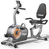 YOSUDA Recumbent Exercise Bike for Adults Seniors with Quick Adjust Seat, 350LB Capacity & 16-level Resistance, Sliver