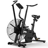 Winfita Air Bike, 350 lb Capacity, Dual-Action Handlebars for HIIT & Cardio
