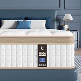 MOOA Queen Mattress, 12 Inch Cooling Hybrid Mattress in a Box, Medium Firm