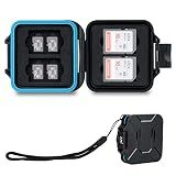 JJC Small SD Card Case Holder for 4 SD & 8 Micro SD Memory Cards