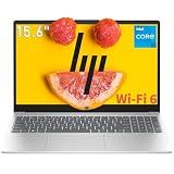 HP 15.6" Laptop, FHD (1920x1080), Intel N100 Processor (4-Core, up to 3.4GHz), Customized 8GB RAM, 256GB SSD, Intel UHD Graphics, Wi-Fi 6, Bluetooth 5.3, Numeric Keypad, Windows 11 Home, Silver