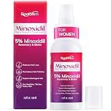 Women's 5% Minoxidil Spray for Hair Growth: RootStim Extra Strength Minoxidil with Rosemary & Biotin for Thinning Hair Regrowth and Fuller Hair – 2.03 Fl Oz