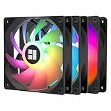 Thermalright TL-C12C-S X3 CPU Fan,120mm 4pin PWM Silent Computer Case Cooler Fan, with S-FDB Bearing Included, up to 1500RPM PC Cooling,ARGB(3 Quantities)
