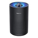 Purivortex Air Purifiers for Bedroom, Quiet Air Purifier with HEPA Filter for Pollen, Smoke, Dust, Pet Dander, Odor, Hair, Ozone Free, Covers Up to 880 Sq Ft, AC400 Black