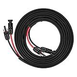 Geosiry 20FT 10AWG Solar Panel Extension Cable with Female and Male Connectors, Solar Cable for Solar Panels, Charge Controllers and Solar Generator (10AWG, 20FT)