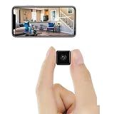 Mini Indoor Wireless WiFi Camera HD Small Home Security Cameras Body Small Outdoor Camara Micro Nanny Cam Pet Dog Babysitter House Security Cams Room Cams No Need Wifi Cam Compatible with Android