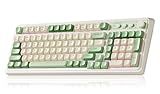 AULA S99 Gaming Keyboard, Wireless Green Creamy Computer Keyboards