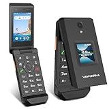 Rugged Flip Phone Unlocked, 4G LTE 2.8'' Touchscreen Smart Cell Phone Android 11, 100dB Speaker GPS MIL-STD IP68 Waterproof Dust-proof Drop-proof, T-Mobile AT&T Compatible, Global Version (Black)