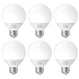 GvvooHome Vanity Light Bulbs for Bathroom, G25 LED Globe Light Bulb 60W Eq.
