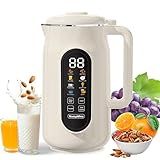 8-in-1 Nut Milk Maker Machine,10 Blade 42oz Homemade Almond, Soy, Oat, Juice, Plant-Based and Dairy Free Beverages,Automatic Almond Milk Maker, LED Panel/Delay Start/Keep Warm/Boil Water/Self Clean
