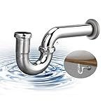 ZM Brass P-trap Pipe Basin Sink Waste Kit with Reducing Washer 1-1/2'' 22GA