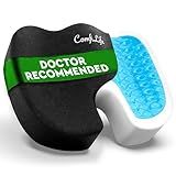 ComfiLife Premium Gel & Memory Foam Seat Cushion – Doctor Recommended Office Chair Cushion, Car Seat Cushion – Chair Cushions for Back & Sciatica Pain Relief – Seat Cushions for Office & Desk (Black)