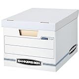 Bankers Box 6-Pack Basic Duty File Storage Boxes with Lids, Letter/Legal, STOR/FILE, (0071303)