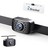 eRapta ERT01 HD Backup Camera Rear View License Plate Reverse Camera Universal for Pickup Truck Car SUV 149 Degree Perfect Angle Night Vision IP69K Level Waterproof
