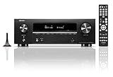 Denon AVR-X1800H 7.2 Channel AV Stereo Receiver - 80W/Channel, Wireless Streaming via Built-in HEOS, WiFi, & Bluetooth, Supports Dolby Vision, HDR10+, Dynamic HDR, & Home Automation Systems
