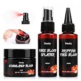 3PCS Halloween Fake Blood,Realistic Fake Blood Makeup for Cosplay
